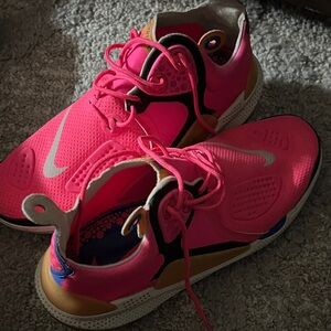 Nike Bright Pink and Black Sneakers joyride